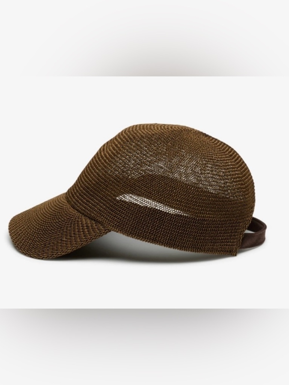 Wyeth Packable Paula Mesh Cap in Chocolate. UPF 50+ - Picture 3 of 4